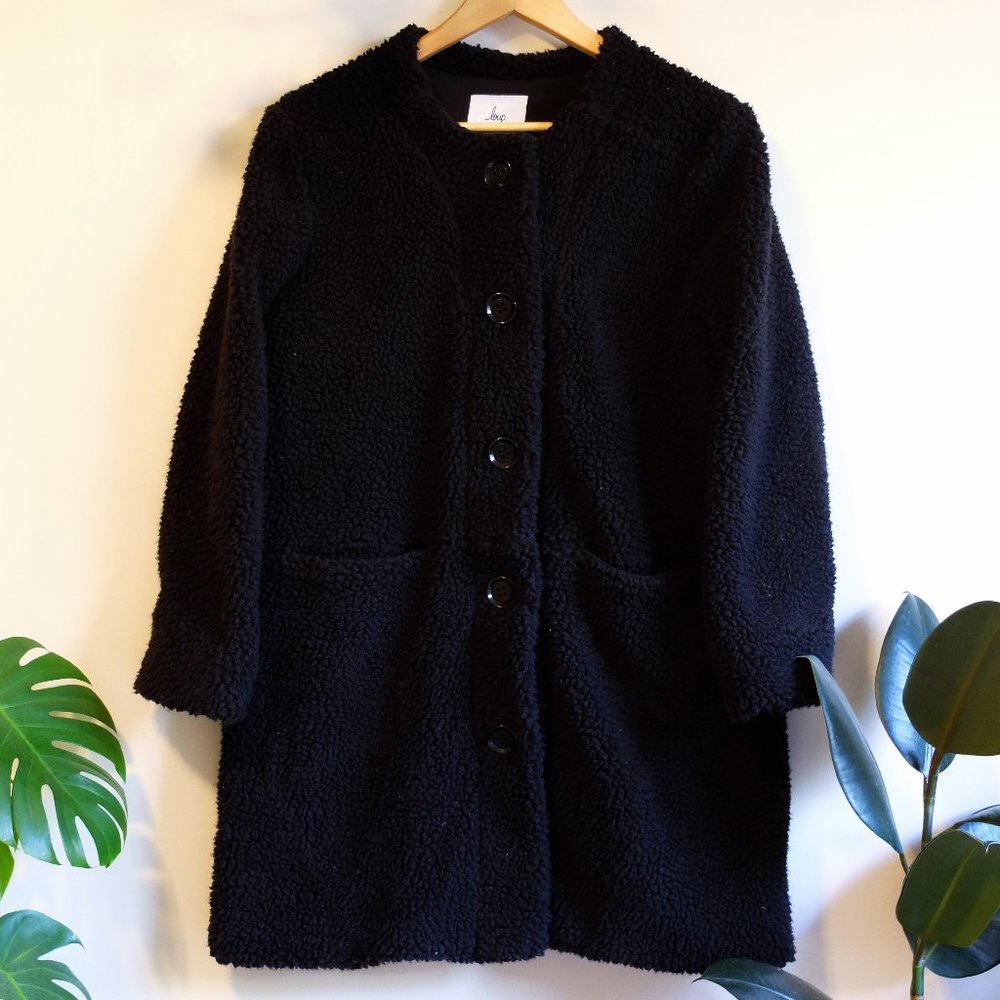 Loup Black Shearling Carly Jacket